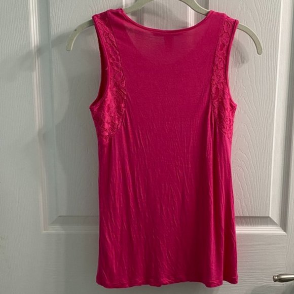MNG by Mango Tank with Floral Pattern/Arm Details - Pink - Picture 5 of 6